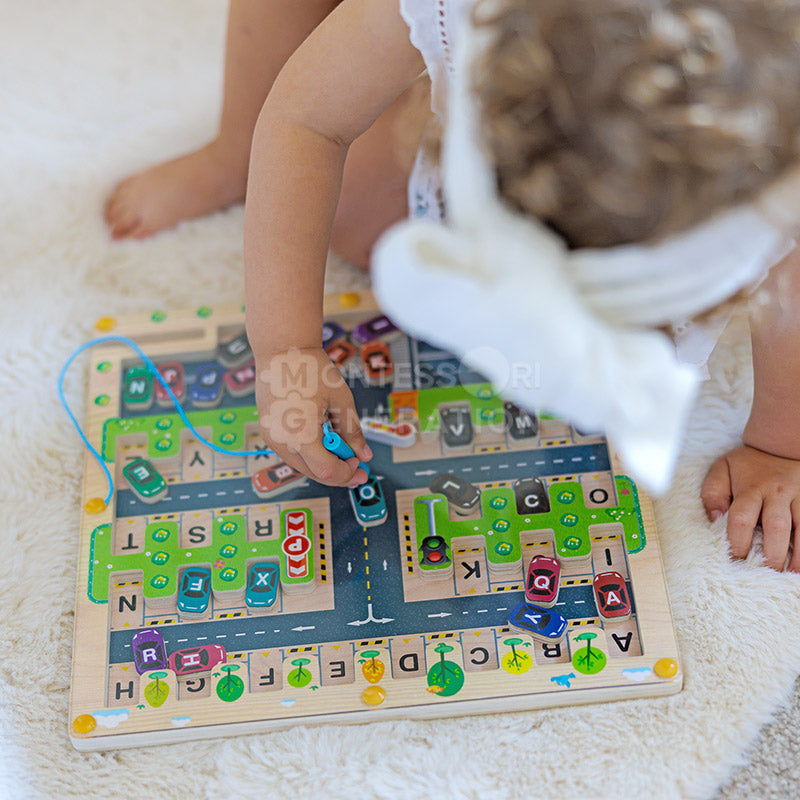 Montessori Alphabet Parking Maze